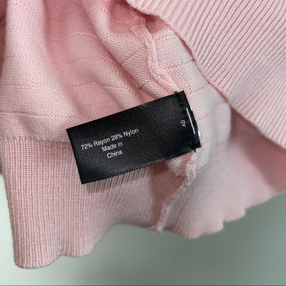 Lane bryant pink ribbed scoop neck long sleeve sweater size 18/20 - Picture 6 of 8